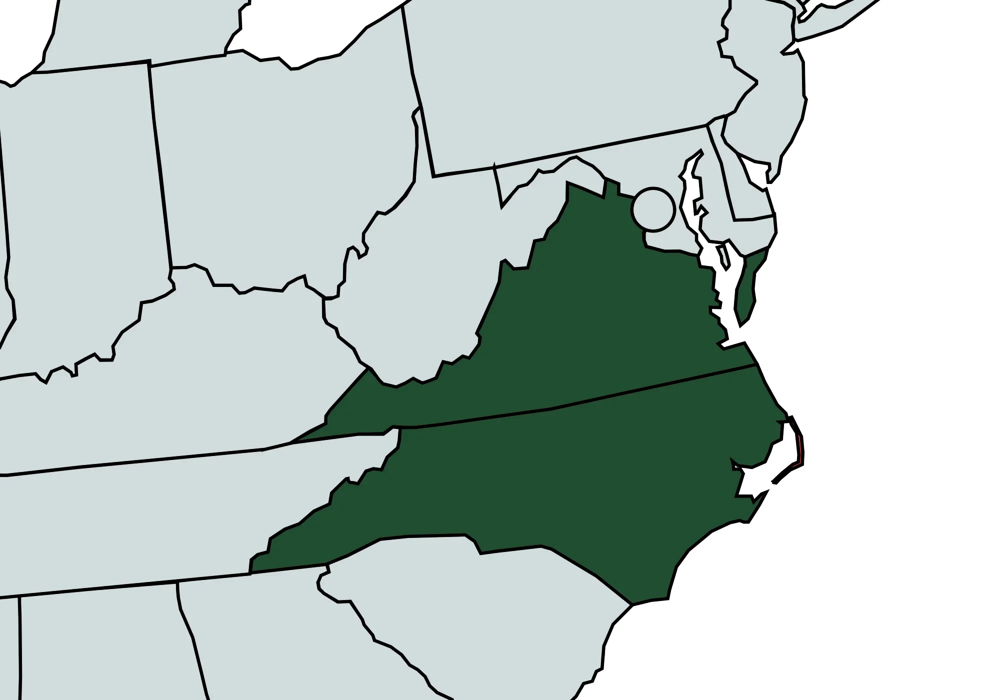 Virginia-and-North-Carolina-Map